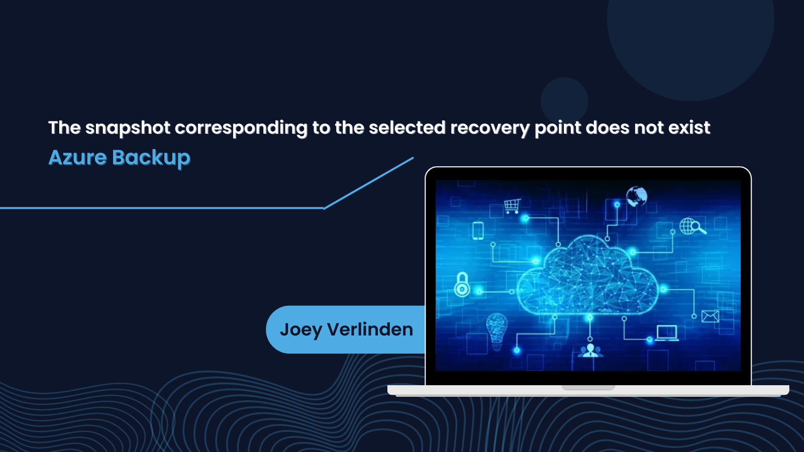 The snapshot corresponding to the selected recovery point does not exist